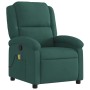 Sillón de masaje reclinable de terciopelo verde oscuro de , Sillones - Ref: Foro24-371810, Precio: 217,20 €, Descuento: %
