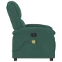 Sillón de masaje reclinable de terciopelo verde oscuro de , Sillones - Ref: Foro24-371810, Precio: 202,81 €, Descuento: %