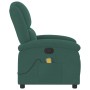 Sillón de masaje reclinable de terciopelo verde oscuro de , Sillones - Ref: Foro24-371810, Precio: 217,20 €, Descuento: %