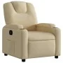 Sillón reclinable de tela crema de , Sillones - Ref: Foro24-372374, Precio: 197,41 €, Descuento: %