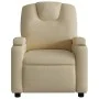 Sillón reclinable de tela crema de , Sillones - Ref: Foro24-372374, Precio: 197,41 €, Descuento: %
