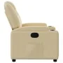 Sillón reclinable de tela crema de , Sillones - Ref: Foro24-372374, Precio: 197,41 €, Descuento: %