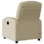 Sillón reclinable de tela crema de , Sillones - Ref: Foro24-372374, Precio: 197,41 €, Descuento: %