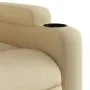 Sillón reclinable de tela crema de , Sillones - Ref: Foro24-372374, Precio: 197,41 €, Descuento: %
