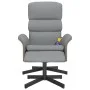 Sillón reclinable de masaje con reposapiés tela gris claro de , Sillones - Ref: Foro24-356622, Precio: 137,44 €, Descuento: %