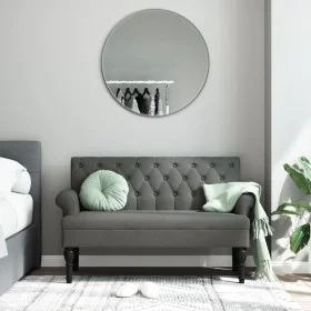 Banco con respaldo tela gris oscuro 120x62x75,5 cm de , Bancos - Ref: Foro24-372121, Precio: 186,79 €, Descuento: %