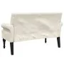 Banco con respaldo lino 120x62x75,5 cm de , Bancos - Ref: Foro24-372128, Precio: 199,21 €, Descuento: %