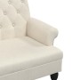 Banco con respaldo lino 120x62x75,5 cm de , Bancos - Ref: Foro24-372128, Precio: 202,66 €, Descuento: %