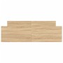 Estructura de cama con cabecero piecero roble Sonoma 140x200 cm de , Camas y somieres - Ref: Foro24-3203749, Precio: 123,19 €...