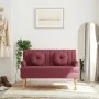 Banco con cojines tela rojo tinto 113x64,5x75,5 cm de , Bancos - Ref: Foro24-372137, Precio: 176,14 €, Descuento: %
