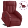 Sillón eléctrico reclinable elevable de tela rojo tinto en Sillones | Comprar online en Foru.es
