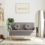 Banco con cojines tela gris taupe 113x64,5x75,5 cm de , Bancos - Ref: Foro24-372135, Precio: 164,43 €, Descuento: %