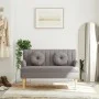 Banco con cojines tela gris taupe 113x64,5x75,5 cm de , Bancos - Ref: Foro24-372135, Precio: 161,79 €, Descuento: %
