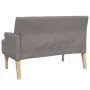 Banco con cojines tela gris taupe 113x64,5x75,5 cm de , Bancos - Ref: Foro24-372135, Precio: 161,79 €, Descuento: %