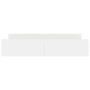 Estructura de cama con cabecero y piecero blanco 180x200 cm de , Camas y somieres - Ref: Foro24-3203768, Precio: 170,20 €, De...
