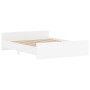 Estructura de cama con cabecero y piecero blanco 160x200 cm de , Camas y somieres - Ref: Foro24-3203761, Precio: 129,40 €, De...