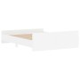 Estructura de cama con cabecero y piecero blanco 160x200 cm de , Camas y somieres - Ref: Foro24-3203761, Precio: 129,40 €, De...