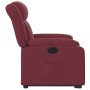 Sillón eléctrico reclinable elevable de tela rojo tinto en Sillones | Comprar online en Foru.es