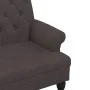 Banco con respaldo tela marrón oscuro 120x62x75,5 cm de , Bancos - Ref: Foro24-372123, Precio: 184,65 €, Descuento: %