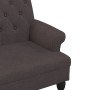 Banco con respaldo tela marrón oscuro 120x62x75,5 cm de , Bancos - Ref: Foro24-372123, Precio: 177,13 €, Descuento: %
