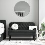 Banco con respaldo terciopelo negro 119,5x64,5x75 cm de , Bancos - Ref: Foro24-372161, Precio: 212,78 €, Descuento: %