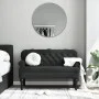 Schwarze Samtbank mit Rückenlehne, 119,5x64,5x75 cm. von , Banken - Ref: Foro24-372161, Preis: 196,55 €, Rabatt: %