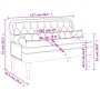 Banco con respaldo terciopelo negro 119,5x64,5x75 cm de , Bancos - Ref: Foro24-372161, Precio: 212,78 €, Descuento: %