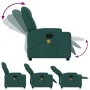 Sillón de masaje reclinable de tela verde oscuro de , Sillones - Ref: Foro24-372383, Precio: 207,81 €, Descuento: %