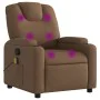 Sillón reclinable con masaje de tela marrón de , Sillones - Ref: Foro24-372381, Precio: 207,93 €, Descuento: %