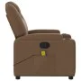 Sillón reclinable con masaje de tela marrón de , Sillones - Ref: Foro24-372381, Precio: 207,93 €, Descuento: %