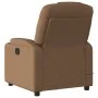 Sillón reclinable con masaje de tela marrón de , Sillones - Ref: Foro24-372381, Precio: 207,93 €, Descuento: %