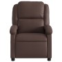 Sillón reclinable de cuero sintético marrón de , Sillones - Ref: Foro24-371777, Precio: 220,44 €, Descuento: %