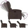 Sillón reclinable de cuero sintético marrón de , Sillones - Ref: Foro24-371777, Precio: 210,66 €, Descuento: %