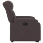 Sillón eléctrico reclinable elevable de tela marrón oscuro en Sillones | Comprar online en Foru.es