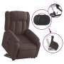 Sillón eléctrico reclinable elevable de tela marrón oscuro en Sillones | Comprar online en Foru.es