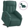 Sillón eléctrico reclinable elevable de tela verde oscuro en Sillones | Comprar online en Foru.es