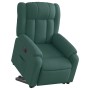 Sillón eléctrico reclinable elevable de tela verde oscuro en Sillones | Comprar online en Foru.es