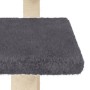 Postes rascadores para gatos con plataformas gris oscuro 98,5cm en Mobiliario para gatos | Comprar online en Foru.es