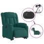 Sillón eléctrico reclinable elevable de tela verde oscuro en Sillones | Comprar online en Foru.es