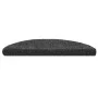 Alfombrilla escaleras 15ud tela punzonada gris oscuro 56x17x3cm de vidaXL, Alfombrillas para escalones - Ref: Foro24-132691, ...