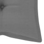 Banco de jardín 2 plazas madera maciza eucalipto y cojín 120 cm de , Bancos de jardín - Ref: Foro24-3060985, Precio: 202,14 €...