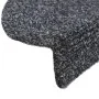 Alfombrilla escaleras 15ud tela punzonada gris oscuro 56x17x3cm de vidaXL, Alfombrillas para escalones - Ref: Foro24-132691, ...