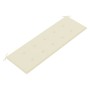 Banco de jardín 3 plazas y cojín madera maciza eucalipto 150 cm de , Bancos de jardín - Ref: Foro24-3060998, Precio: 191,11 €...