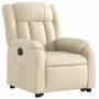 Sillón eléctrico reclinable elevable de tela color crema en Sillones | Comprar online en Foru.es