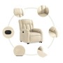 Sillón eléctrico reclinable elevable de tela color crema en Sillones | Comprar online en Foru.es