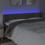 Cabecero con LED de terciopelo gris oscuro 203x16x78/88 cm de , Cabeceros y pies de cama - Ref: Foro24-3123303, Precio: 77,74...