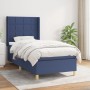Cama box spring con colchón tela azul 80x200 cm de , Camas y somieres - Ref: Foro24-3131951, Precio: 330,50 €, Descuento: %