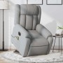 Sillón de masaje eléctrico reclinable elevable tela gris claro en Sillones | Comprar online en Foru.es