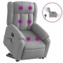 Sillón de masaje eléctrico reclinable elevable tela gris claro en Sillones | Comprar online en Foru.es