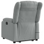 Sillón de masaje eléctrico reclinable elevable tela gris claro en Sillones | Comprar online en Foru.es